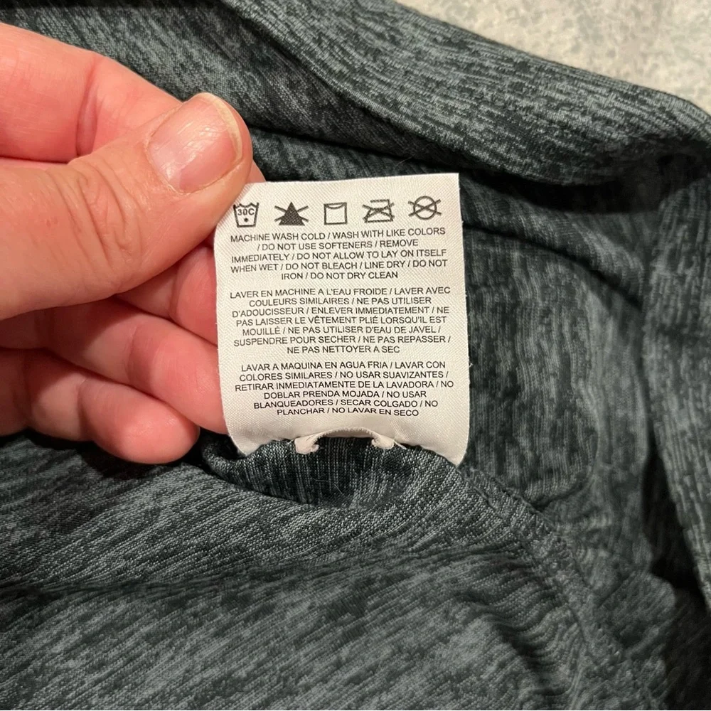 Nike Dri-Fit Women's Charcoal Heather Short Sleeve Tee - Picture 5 of 6